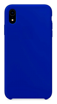 Чехол силиконовый для Apple iPhone XR, чехол для айфона ХР (ярко-синий), с мягким покрытием внутри
