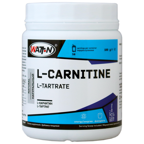 фото Watt nutrition l-карнитин (тартрат), в банке, лимон, 100 гр. watt-n
