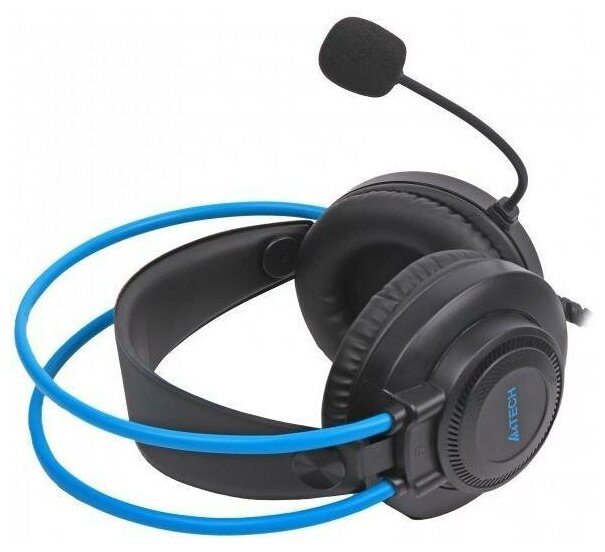 Гарнитура A4TECH Fstyler FH200U серый/синий 2м (FH200U BLUE)