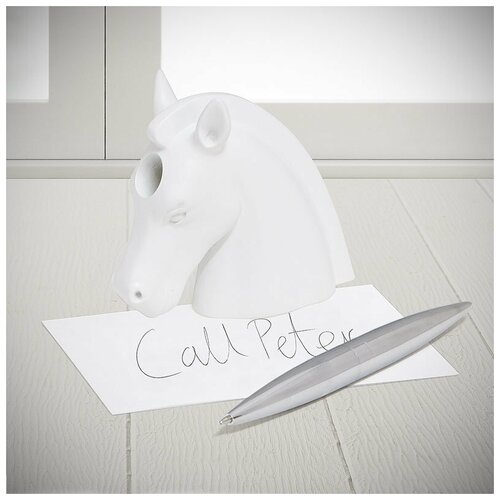 Набор ручки и пресс-папье Unicorn белый Balvi