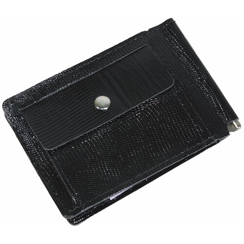 фото Зажим для купюр premier+urb из натуральной кожи, бумагодержатель, компактный кошелек, зажим для денег черный cro-m-59-100