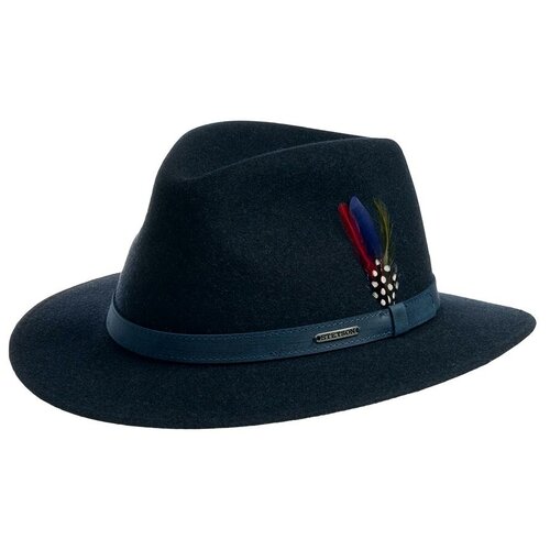 фото Шляпа федора stetson, шерсть, утепленная, размер 61, серый