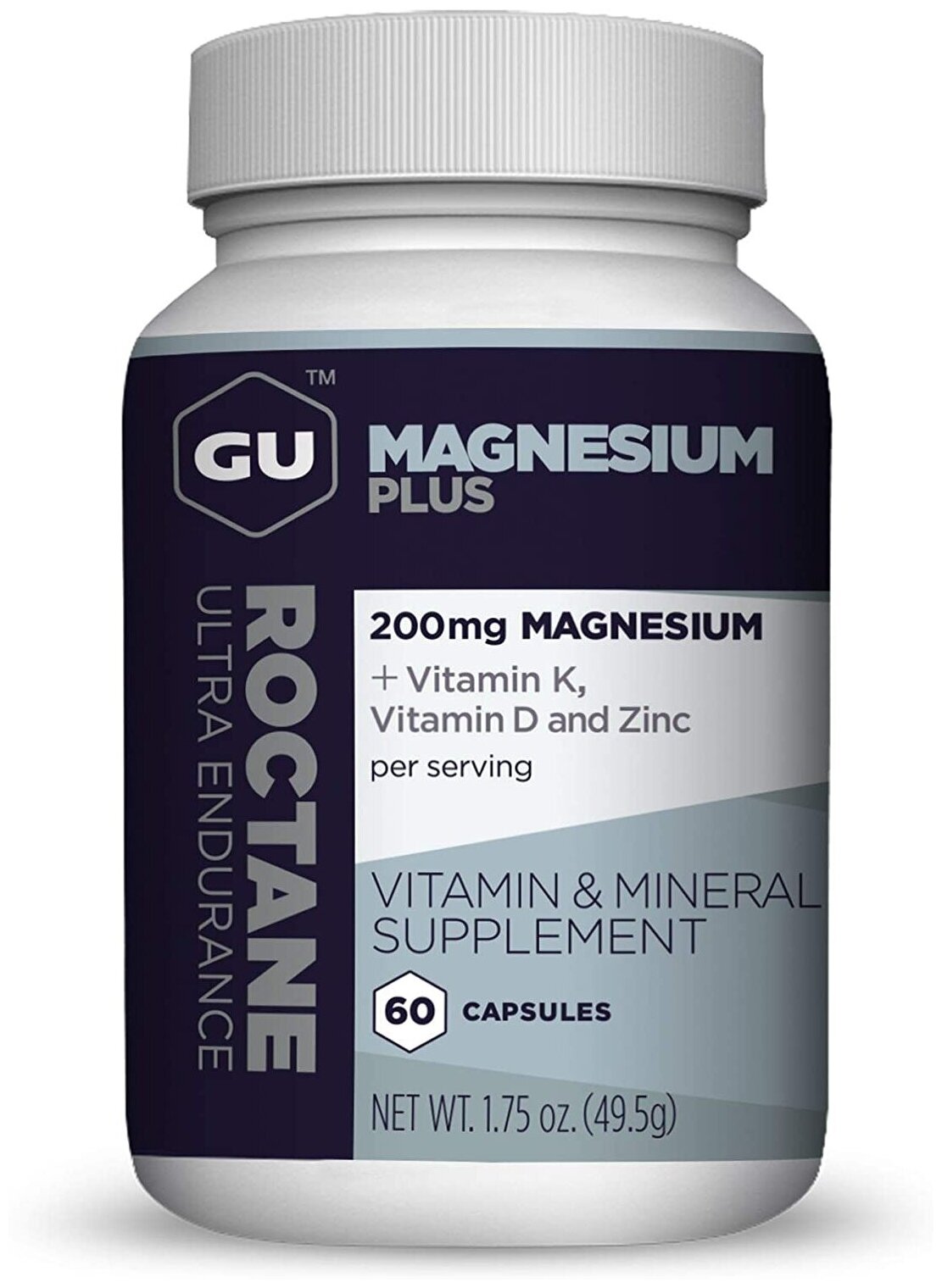 Магний GU ENERGY Magnesium Plus 60 капсул