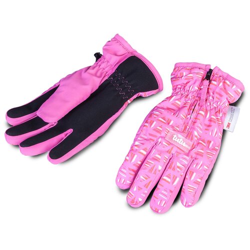 Перчатки TuTu, размер 16(9-10 лет), розовый перчатки tutu зимние светоотражающие детали мембранные размер 7 9 синий