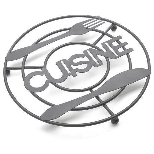 Подставка стальная под горячее Mineral 20x20x1 см серый 395₽