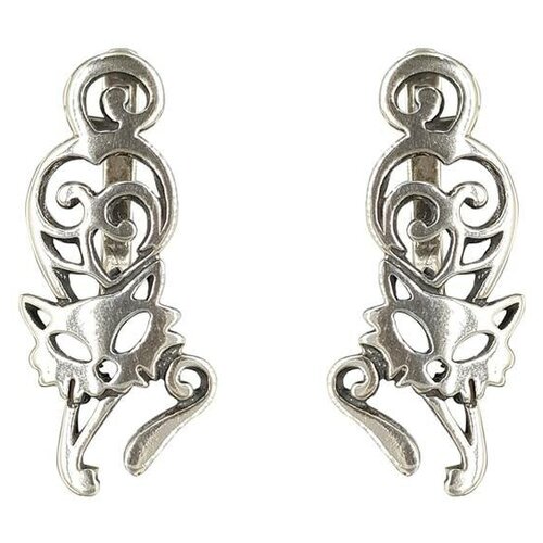 Серьги Яспис из серебра 