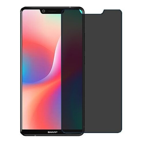 Sharp Aquos S3 High защитный экран пленка гидрогель конфиденциальность (силикон) Одна штука