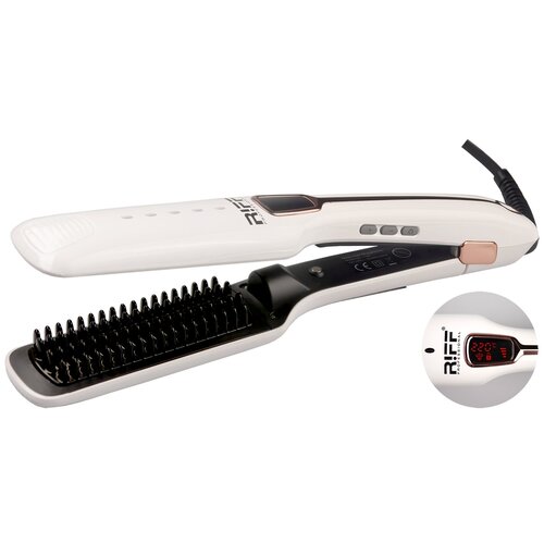 Riff Щипцы для волос с керамическим покрытием инфракрасным излучением с парогенератором и LCD дисплей 65 Вт 733000₽