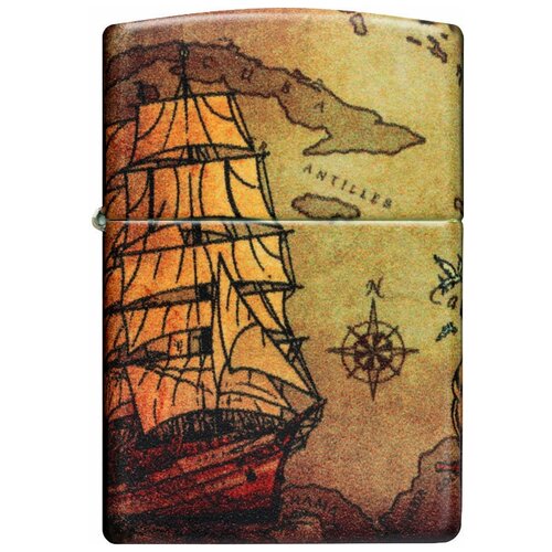 Zippo Зажигалка Zippo 49355 Pirate Ship Design