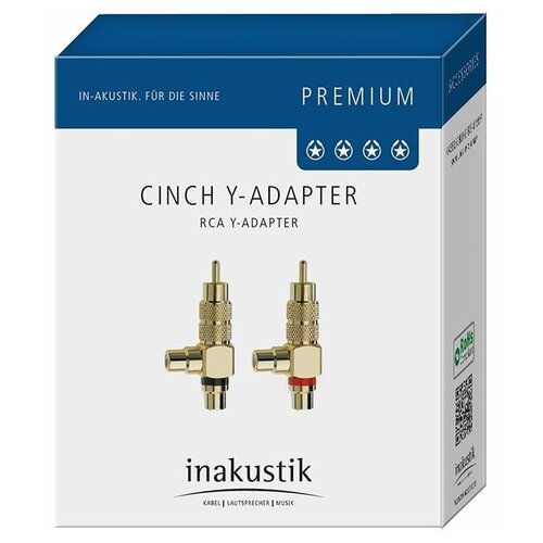 Переходник RCA - RCA Inakustik 0080421 Premium RCA F-Adapter 2-Set