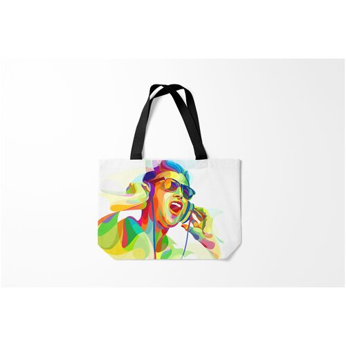 фото Сумка-шоппер / 46х35 см / разная музыка / слушаем музыку burnettie