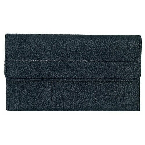 фото Кошелек rich line нк1, фактура гладкая, черный, синий