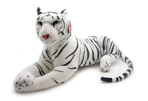 Мягкая игрушка Magic Bear Toys Белый тигр лежит 105 см