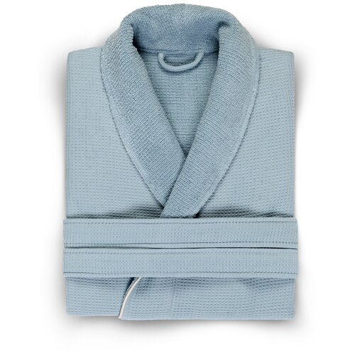 фото Махровые халаты hamam, tosya, s/m, 42-46, голубой, слоновая кость