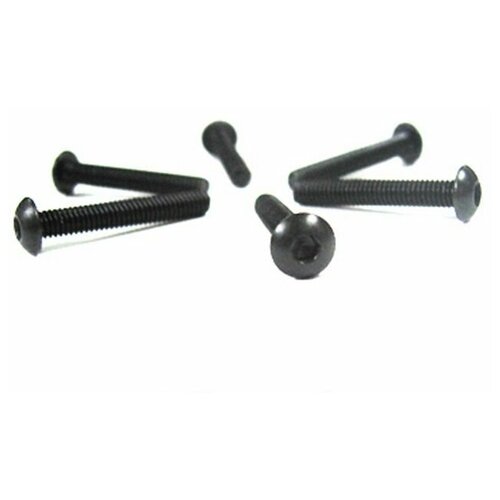 Винт с полукруглой головкой M4x26 под шестигранник, 6шт.