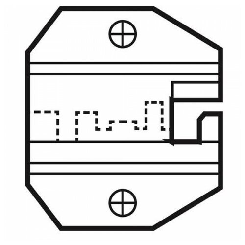 сменная матрица для обжима изолированных гаечных клемм proskit cp 236dr Сменная матрица для обжима коннекторов 8P8C/RJ45 ProsKit 1PK-3003D14