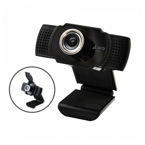 WEB Камера ACD-Vision UC400 CMOS 1.3МПикс, 1280x720p, 30к/с, микрофон встр, USB 2.0, шторка объектива, универс. крепление, черный корп.