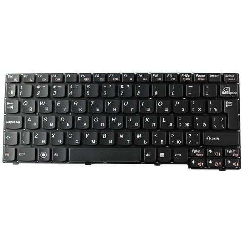 Клавиатура для ноутбука Lenovo S100 S110 S10-3 Г-образный Enter без рамки pn 25-010089 25-010987 1510₽