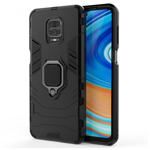 Transformer Ring Противоударный чехол под магнитный держатель для Xiaomi Redmi Note 9 Pro (Max) / 9S 3 in 1 luxury phone case for xiaomi redmi note 9 s pro case ring stand holder case glass camera soft matte silicone original back protective cover xiomi redmi 9s note 9s 7 8 t pro note9 pro ring magnetic cases