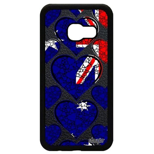 фото Защитный чехол на телефон // samsung galaxy a3 2017 // "флаг австралии с сердцем" любовь страна, utaupia, цветной