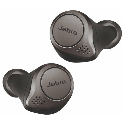 фото Беспроводные наушники jabra elite 75t, titanium