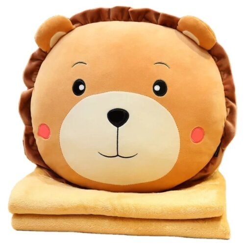 Мягкая игрушка/ Подушка-игрушка Зайка с пледом