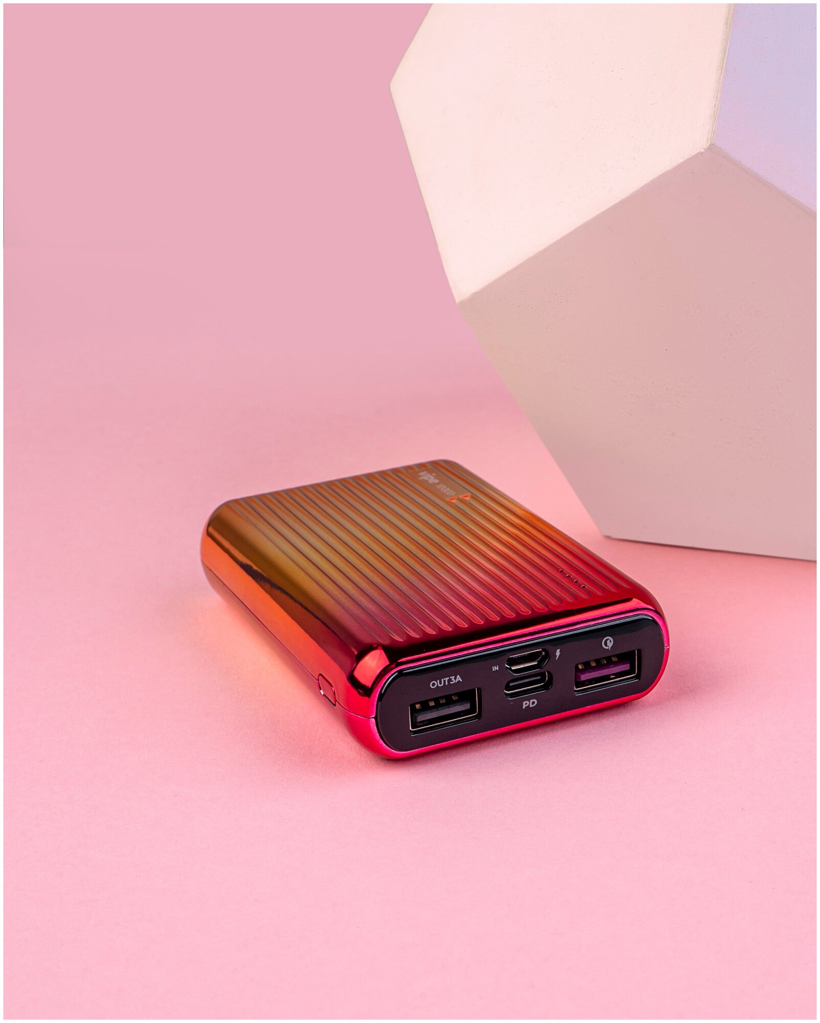 Внешний аккумулятор (Power Bank) Vipe Onyx, 10000мAч, красный [vppbonyx10khred] Noname - фото №6