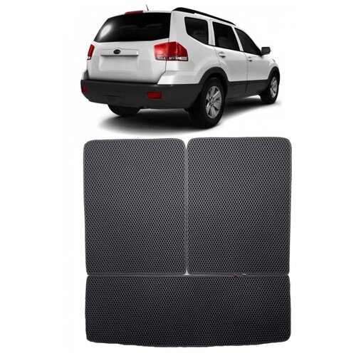 Kia Mohave 7 мест 2008 - н в коврик в багажник EVA Smart Коврик в багажник 7 мест 2760₽