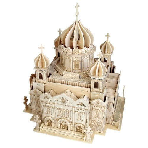 Храм Христа Спасителя, деревянная сборная модель Wooden Toys P247