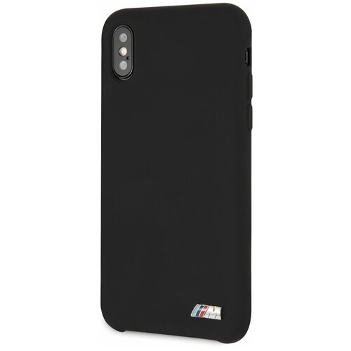 фото Чехол bmw для iphone x/xs m- collection liquid silicone hard tpu black