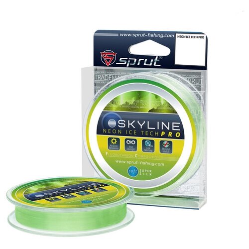 фото "леска зимняя sprut icetech pro neon 0,105mm 50m"