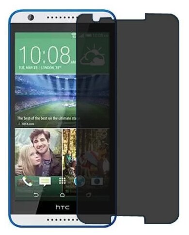 HTC Desire 820s dual sim защитный экран пленка гидрогель конфиденциальность (силикон) Одна штука