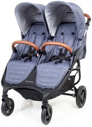 Прогулочная коляска для двойни Valco Baby Snap Duo Trend, denim