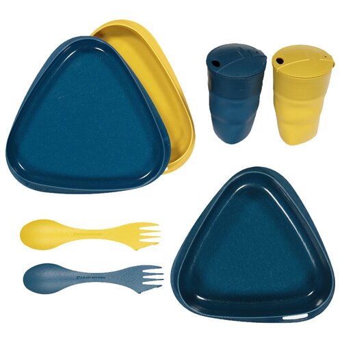 Набор посуды на 2 персоны Light My Fire Pack´n Eat Kit BIO for 2 (mustyyellow/hazyblue)