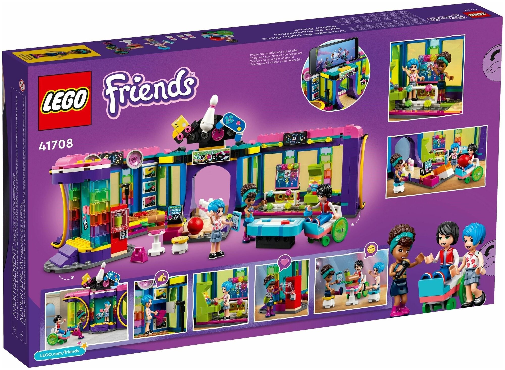 Конструктор LEGO Friends "Диско-аркада для роллеров" 41708 - фото №18