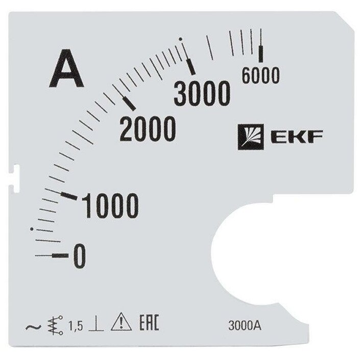 Шкала сменная для A961 3000/5А-1.5 PROxima EKF s-a961-3000 1шт