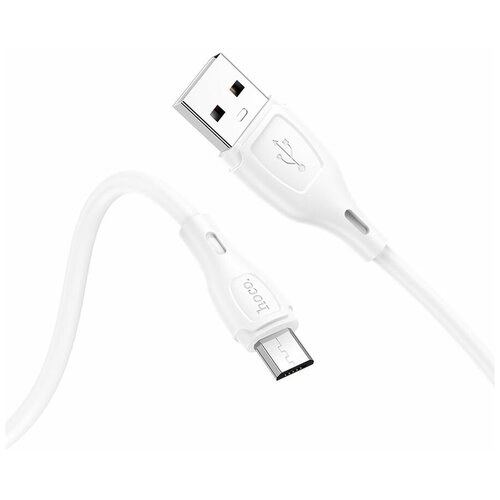 Кабель HOCO X61 USB - MicroUSB белый cable кабель usb hoco x61 ultimate silicone для micro usb 2 4 a длина 1 0 м белый