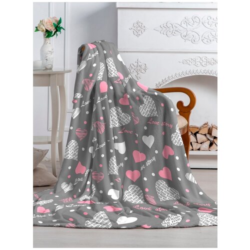 фото Плед 1,5 спальный pavline р. 150*200, серый павлина