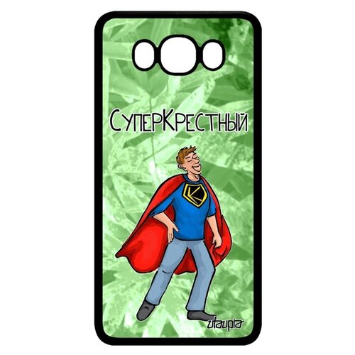 фото Ударопрочный чехол на телефон // samsung galaxy j7 2016 // "суперкрестный" рисунок шутка, utaupia, светло-зеленый