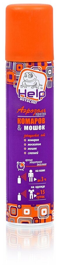 Аэрозоль HELP для отпугивания комаров и других насекомых 75мл