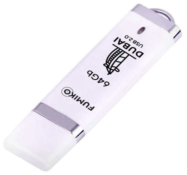 USB Flash Drive 64Gb - Fumiko Dubai USB 2.0 White FU64DUWHITE-01 / FDI-25