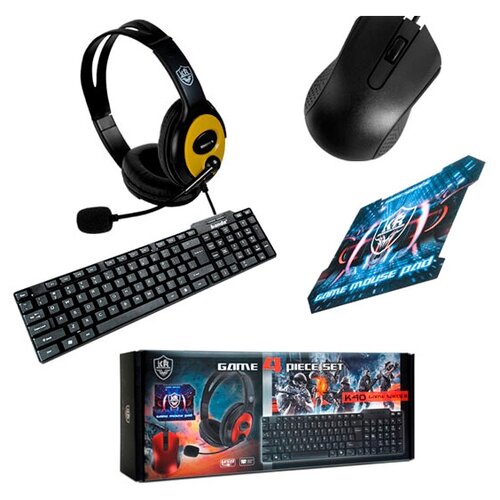 Набор компьютерный игровой 4в1 Karler Bass K40