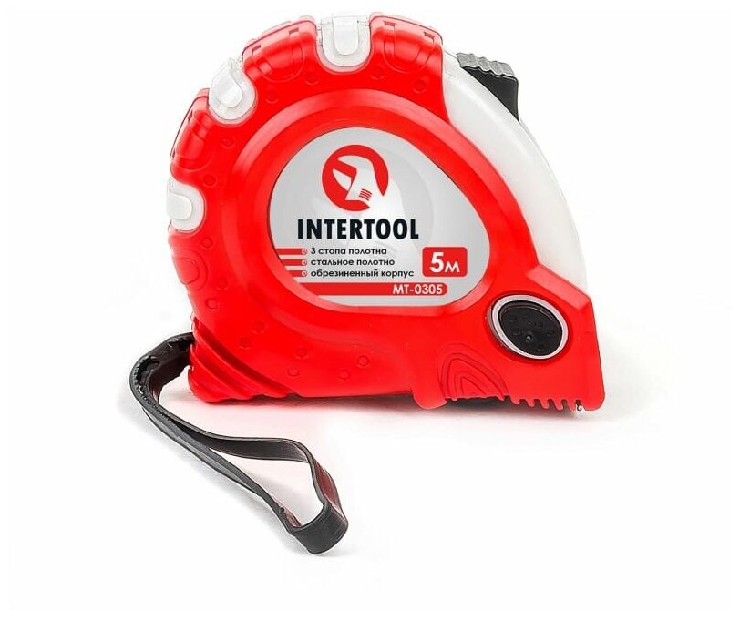 Рулетка с фиксатором INTERTOOL Супер Магнит blister 5мх19мм MT-0305 - фотография № 1