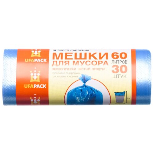 Мешки для мусора UFAPACK эконом 60 л 30 шт