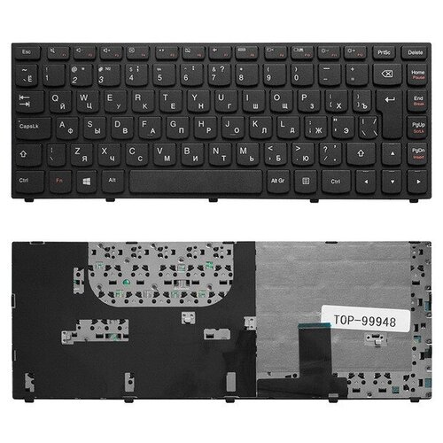 Клавиатура для ноутбука Lenovo Yoga 13 Series Г-образный Enter Черная с черной рамкой 9ZN7GPNP01 25202908 173000₽