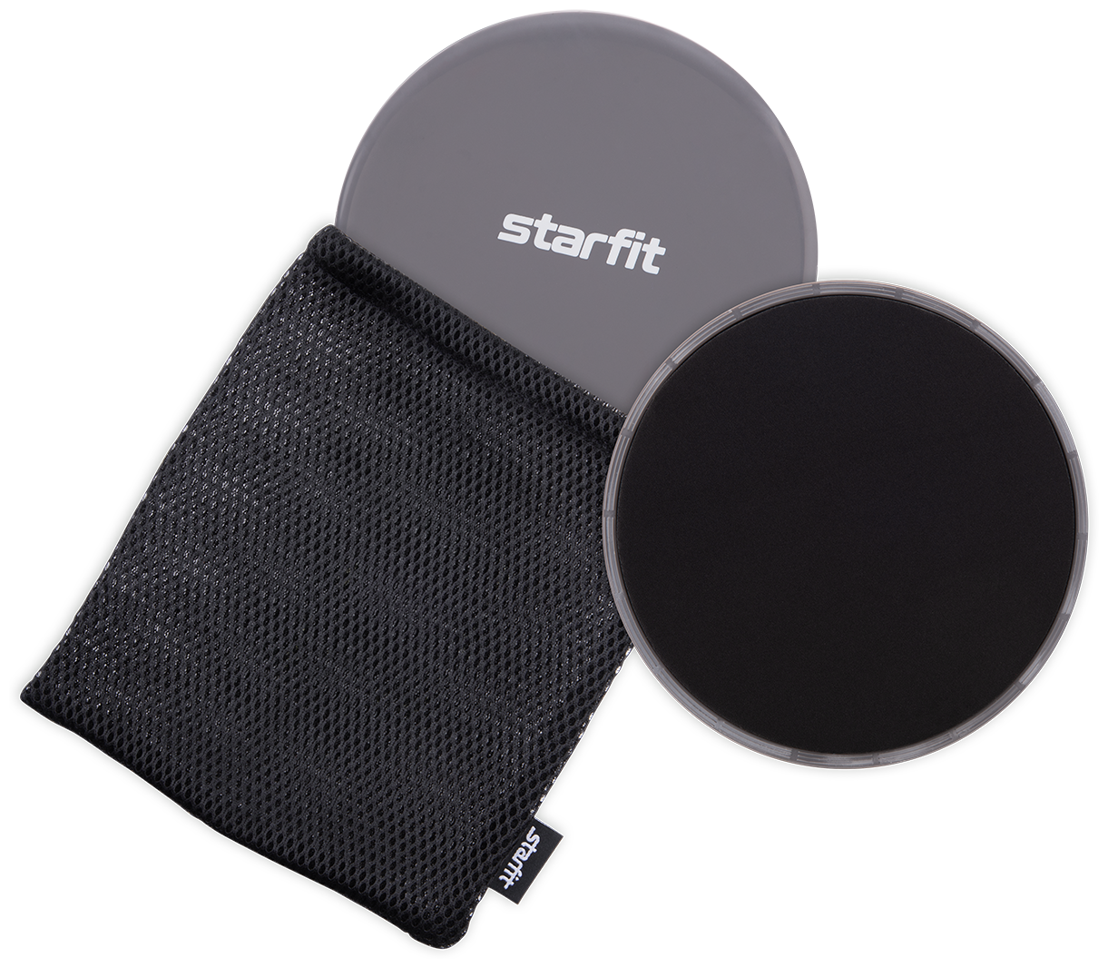 Глайдинг диски для скольжения STARFIT Core FS-101 серый/черный