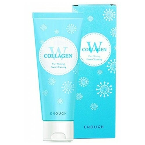 Пенка для умывания с коллагеном Enough W Collagen Pure Shining Foam Cleansing, 100 мл