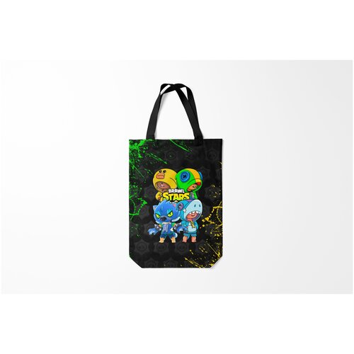 фото Сумка-шоппер / 31х42 см / геймерам / brawl stars leon quattro burnettie