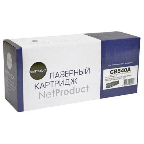 Картридж NetProduct N-CB540A, 2200 стр, черный чип к картриджу hp clj cp1215 cm1312 canon lbp 5050 cb541a c 1 4k