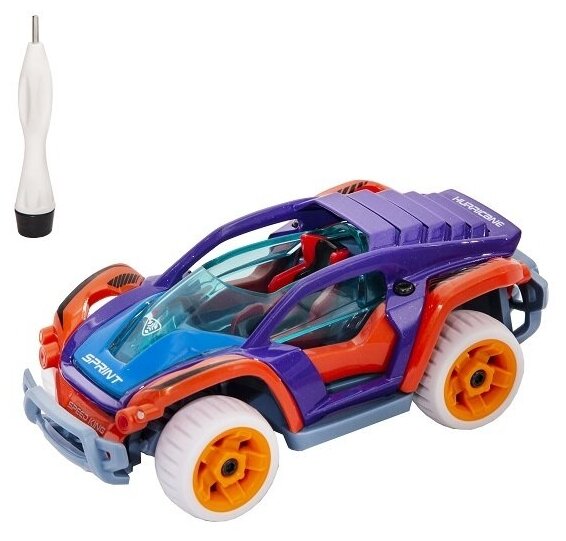 Wincars Сборная модель Драйв Купе инерционный 10 деталей YK-2213_ORANGE